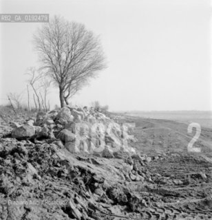 THE S.ERASMO ISLAND COAST AFTER THE GREAT HIGH TIDE - 1966 © ARCHIVIO Graziano Arici/Rosebud2  / ALTA MAREA / ACQUA ALTA
