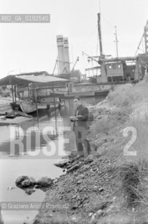 THE SACCA S.BIAGIO IN GIUDECCA (VENICE) : THE PAINTER BORSATO 1965  - © ARCHIVIO Graziano Arici/Rosebud2  / GIUDECCA / SACCA FISOLA