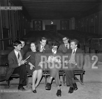 UNIVERSITY THEATRE IN CA FOSCARI ( FRANCO MIRACCO, RENATO PADOAN, PIPINO CRISTINELLI) - 1965 © ARCHIVIO Graziano Arici/Rosebud2  / TEATRO UNIVERSITARIO