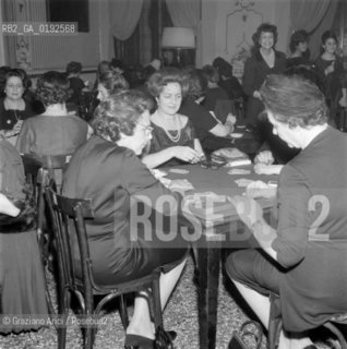 BENEFICENT CANASTA AT C.R.I. IN VENICE - 1961 © ARCHIVIO Graziano Arici/Rosebud2  / CANASTA BENEFICA DELLE CROCE ROSSA