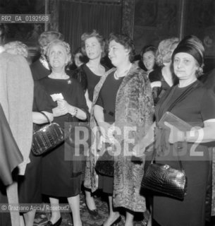 BENEFICENT CANASTA AT C.R.I. IN VENICE - 1961 © ARCHIVIO Graziano Arici/Rosebud2  / CANASTA BENEFICA DELLE CROCE ROSSA
