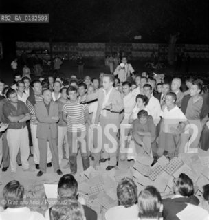 CASINO WORKERS ON STRIKE - VENICE - 1961 - © ARCHIVIO Graziano Arici/Rosebud2  / SCIOPERO DEI LAVORATORI DEL CASINO DEL LIDO DI VENEZIA