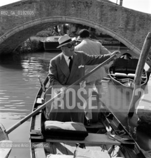 MR.LAZZI  - VENICE - 1961 - ©  ARCHIVIO Graziano Arici/Rosebud2 / CASINO DEL LIDO DI VENEZIA / ECONOMIA / IMPRENDITORE