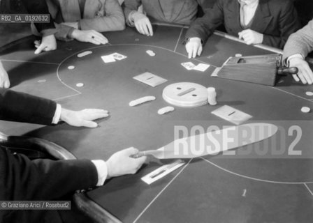 SCHOOL OF CROUPIERS AT VENICE CASINO - 196? - © ARCHIVIO Graziano Arici/Rosebud2  / SCUOLA DEI CROUPIERS AL CASINO DI VENEZIA
