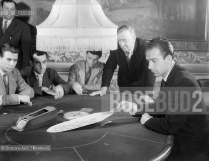 SCHOOL OF CROUPIERS AT VENICE CASINO - 195? - © ARCHIVIO Graziano Arici/Rosebud2  / SCUOLA DEI CROUPIERS AL CASINO DI VENEZIA