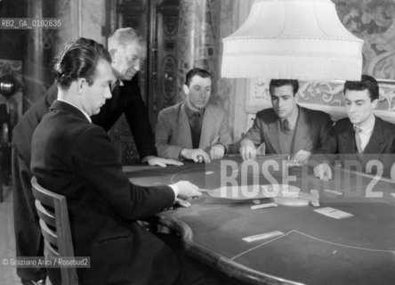 SCHOOL OF CROUPIERS AT VENICE CASINO - 195? - © ARCHIVIO Graziano Arici/Rosebud2  / SCUOLA DEI CROUPIERS AL CASINO DI VENEZIA