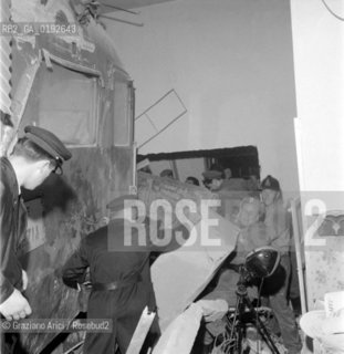 RAILWAY DISASTER IN VENICE STATION - 196? © ARCHIVIO Graziano Arici/Rosebud2  / DISASTRO FERROVIARIO DEL TRENO UDINE-VENEZIA
