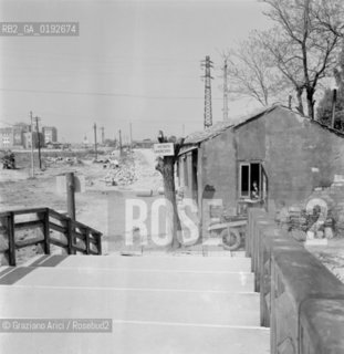 NEW BUILDINGS IN THE SACCA FISOLA  IN VENICE - 1966 - ©Graziano Arici/Rosebud2 / GIUDECCA