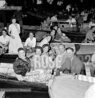THE FRESCO NOTTURNO IN CANAL GRANDE  - VENICE - 196? © ARCHIVIO Graziano Arici/Rosebud2  / FESTA / BARCA
