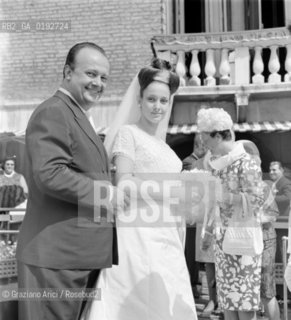 THE MARRIAGE OF OPERA SINGER TITO GOBBI  S DAUGHTER  -  1961 - © ARCHIVIO Graziano Arici/Rosebud2  / OPERA LIRICA / CANTANTE LIRICO / MATRIMONIO