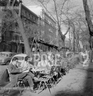MADRID : COFFE HOUSE  - 1959 -  © ARCHIVIO Graziano Arici/Rosebud2  / SPAGNA /CAFFE