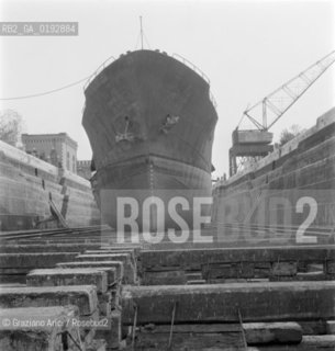 CANTIERE NAVALE ALLARSENALE - VENEZIA - 196? -  ARCHIVIO Graziano Arici/Rosebud2 / NAVE