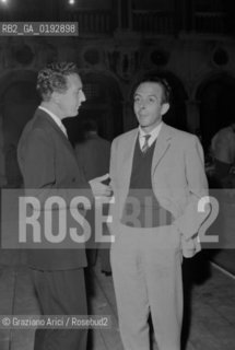 TEATRO LA FENICE OTELLO - THE CONDUCTOR  ETTORE GRACIS - PALAZZO DUCALE - 1960 - © ARCHIVIO Graziano Arici/Rosebud2  / OPERA LIRICA / DIRETTORE DORCHESTRA