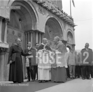 THE CARDINAL ALBINO LUCIANI WITH THE POPE PAOLO VI IN VENICE - 1972 - © ARCHIVIO Graziano Arici/Rosebud2  / RELIGIONE / CARDINALE PATRIARCA / PAPA / PIAZZA SAN MARCO