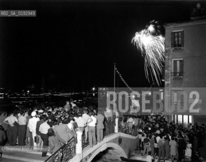 THE REDENTORE  - VENICE - 195? © ARCHIVIO Graziano Arici/Rosebud2  / FESTA / BARCA