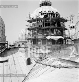 THE RESTAURATION OF ST.MARK BASILICA  - VENICE - 196? © ARCHIVIO Graziano Arici/Rosebud2  / RESTAURO / BASILICA DI S.MARCO