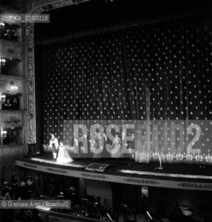 GRAN TEATRO LA FENICE : LA SONNAMBULA WITH THE OPERA SINGERS RENATA SCOTTO AND ALFREDO KRAUS  -  1961 - © ARCHIVIO Graziano Arici/Rosebud2  / OPERA LIRICA / CANTANTE LIRICO