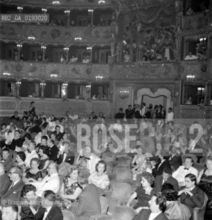 GRAN TEATRO LA FENICE - VENICE  -  1961 - © ARCHIVIO Graziano Arici/Rosebud2  / OPERA LIRICA