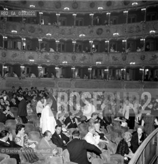 GRAN TEATRO LA FENICE - VENICE -  1961 - © ARCHIVIO Graziano Arici/Rosebud2  / OPERA LIRICA