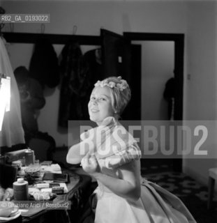 GRAN TEATRO LA FENICE : LA SONNAMBULA WITH THE OPERA SINGER RENATA SCOTTO  -  1961 - © ARCHIVIO Graziano Arici/Rosebud2  / OPERA LIRICA / CANTANTE LIRICO