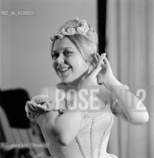 GRAN TEATRO LA FENICE : LA SONNAMBULA WITH THE OPERA SINGER RENATA SCOTTO  VENICE  -  1961 - © ARCHIVIO Graziano Arici/Rosebud2  / OPERA LIRICA / CANTANTE LIRICO