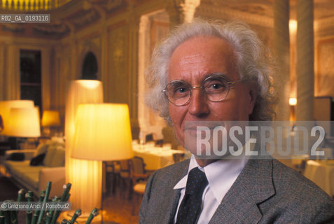 LINDUSTRIALE LUCIANO  BENETTON ALLINTERNO DELLHOTEL MONACO A VENEZIA © 2002 Graziano Arici/Rosebud2 / ECONOMIA IMPRENDITORE