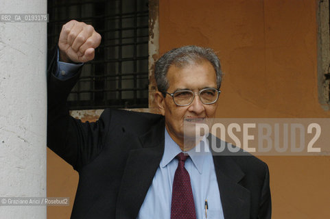 LECONOMISTA E PREMIO NOBEL PER LECONOMIA AMARTYA KUMAR SEN  © 2003 Graziano Arici/Rosebud2