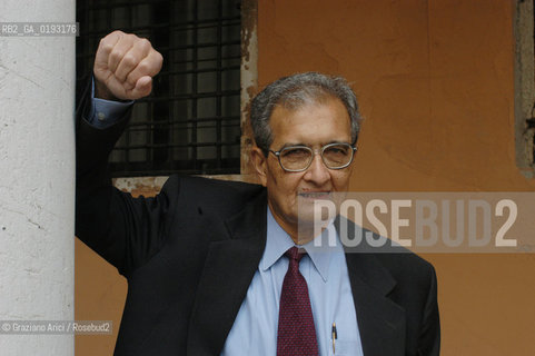 LECONOMISTA E PREMIO NOBEL PER LECONOMIA AMARTYA KUMAR SEN  © 2003 Graziano Arici/Rosebud2