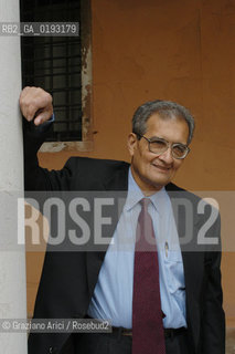 LECONOMISTA E PREMIO NOBEL PER LECONOMIA AMARTYA KUMAR SEN  © 2003 Graziano Arici/Rosebud2