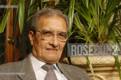 LECONOMISTA E PREMIO NOBEL PER LECONOMIA AMARTYA KUMAR SEN  © 2003 Graziano Arici/Rosebud2