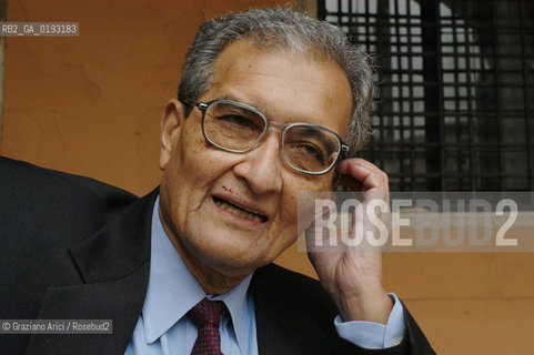 LECONOMISTA E PREMIO NOBEL PER LECONOMIA AMARTYA KUMAR SEN  © 2003 Graziano Arici/Rosebud2