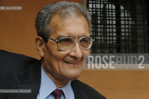 LECONOMISTA E PREMIO NOBEL PER LECONOMIA AMARTYA KUMAR SEN  © 2003 Graziano Arici/Rosebud2