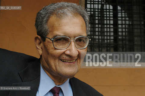 LECONOMISTA E PREMIO NOBEL PER LECONOMIA AMARTYA KUMAR SEN  © 2003 Graziano Arici/Rosebud2