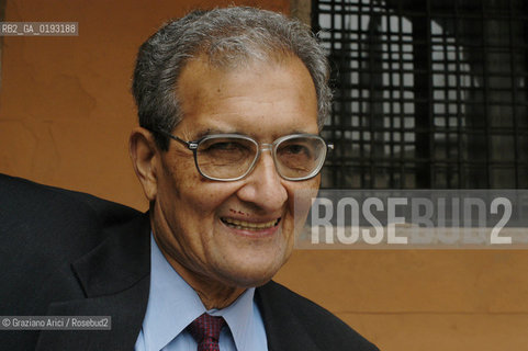 LECONOMISTA E PREMIO NOBEL PER LECONOMIA AMARTYA KUMAR SEN  © 2003 Graziano Arici/Rosebud2