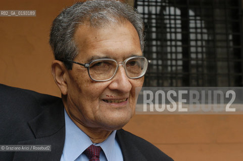 LECONOMISTA E PREMIO NOBEL PER LECONOMIA AMARTYA KUMAR SEN  © 2003 Graziano Arici/Rosebud2