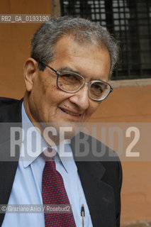 LECONOMISTA E PREMIO NOBEL PER LECONOMIA AMARTYA KUMAR SEN  © 2003 Graziano Arici/Rosebud2