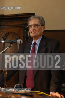 LECONOMISTA E PREMIO NOBEL PER LECONOMIA AMARTYA KUMAR SEN  © 2003 Graziano Arici/Rosebud2