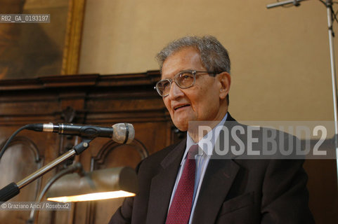 LECONOMISTA E PREMIO NOBEL PER LECONOMIA AMARTYA KUMAR SEN  © 2003 Graziano Arici/Rosebud2