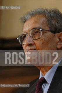 LECONOMISTA E PREMIO NOBEL PER LECONOMIA AMARTYA KUMAR SEN  © 2003 Graziano Arici/Rosebud2