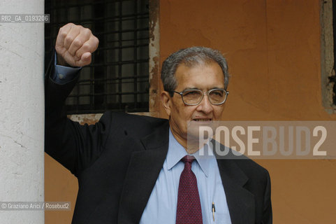 LECONOMISTA E PREMIO NOBEL PER LECONOMIA AMARTYA KUMAR SEN  © 2003 Graziano Arici/Rosebud2