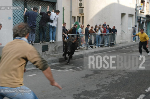 ( FRANCIA  )  PROVENCE-ALPES-COTE DAZUR ARLES : FERIA DI PASQUA SPETTACOLO FOLKLORISTICO ABRIVADO © 1999 Graziano Arici/Rosebud2 / GEO COSTUME CAVALLO GUARDIANS