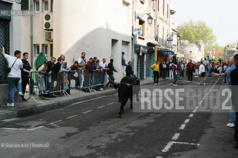 ( FRANCIA  )  PROVENCE-ALPES-COTE DAZUR ARLES : FERIA DI PASQUA SPETTACOLO FOLKLORISTICO ABRIVADO © 1999 Graziano Arici/Rosebud2 / GEO COSTUME CAVALLO GUARDIANS