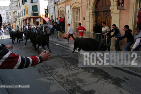 ( FRANCIA  )  PROVENCE-ALPES-COTE DAZUR ARLES : FERIA DI PASQUA SPETTACOLO FOLKLORISTICO ABRIVADO © 2003 Graziano Arici/Rosebud2 / GEO COSTUME CAVALLO GUARDIANS