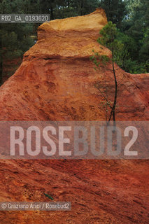 ( FRANCIA  )  PROVENCE-ALPES-COTE DAZUR ROUSSILLON  : CAVA DI OCRA © 1999 Graziano Arici/Rosebud2 / GEO ROSSO