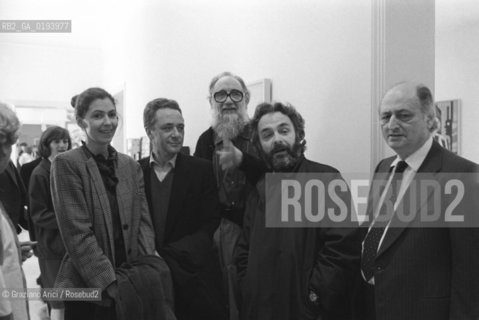 I PITTORI EMILIO VEDOVA , GERHARD RICHTER ED ARNULF RAINER - VENEZIA - 1986 - ©Graziano Arici/Rosebud2 / ARTE / BIENNALE DARTE
