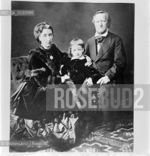 IL COMPOSITORE TEDESCO RICHARD WAGNER ( 1813 - 1883 ) CON LA MOGLIE E IL FIGLIO © 1983 ARCHIVIO Graziano Arici/Rosebud2 / MUSICA CLASSICA /  ./ La cessione dei diritti si intende per quanto di nostra competenza; non comprende invece le eventuali spese relative a diritti che potranno essere richiesti dagli Enti cui appartengono le opere riprese. Tali costi, ove neccessari, e lÕespletamento di qualsivoglia pratica di richiesta permessi sono esclusivamente  a  carico del committente. .