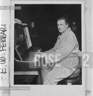 IL COMPOSITORE ERMANNO WOLF-FERRARI - VENEZIA © 1983 ARCHIVIO Graziano Arici/Rosebud2 / MUSICA CLASSICA / ./ La cessione dei diritti si intende per quanto di nostra competenza; non comprende invece le eventuali spese relative a diritti che potranno essere richiesti dagli Enti cui appartengono le opere riprese. Tali costi, ove neccessari, e lÕespletamento di qualsivoglia pratica di richiesta permessi sono esclusivamente  a  carico del committente. .