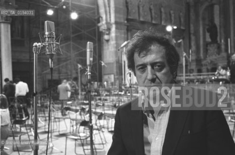 IL COMPOSITORE CONTEMPORANEO LUCIANO BERIO - VENEZIA - 1982 - ©Graziano Arici/Rosebud2 / MUSICA CLASSICA ELETTRONICA / CHIESA DI S.STEFANO