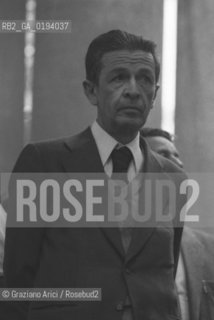 IL POLITICO ENRICO BERLINGUER SEGRETARIO DEL PARTITO COMUNISTA ITALIANO (PCI) 1972-84 / COMIZIO DAVANTI AI CANCELLI DELLA FABBRICA JUNGHANS (GIUDECCA) - VENEZIA - 1984 - ©Graziano Arici/Rosebud2 / POLITICA.
