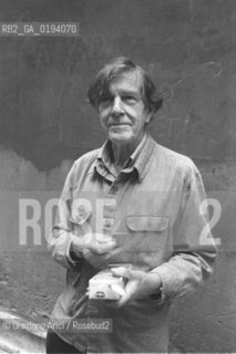 IL COMPOSITORE CONTEMPORANEO JOHN CAGE - VENEZIA - 1983 - ©Graziano Arici/Rosebud2 / MUSICA CLASSICA CONTEMPORANEA / CIBO / MANGIARE